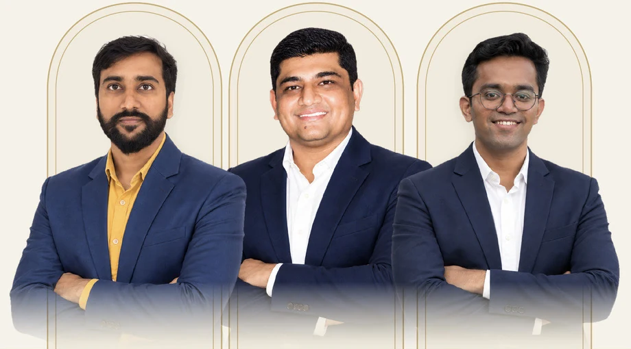 Arjun Kanjariya, Parth Satavara and Ashutosh Chauhan, the three co-founders of Nirmiksha